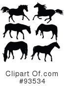Horses Clipart #93534 by Pushkin