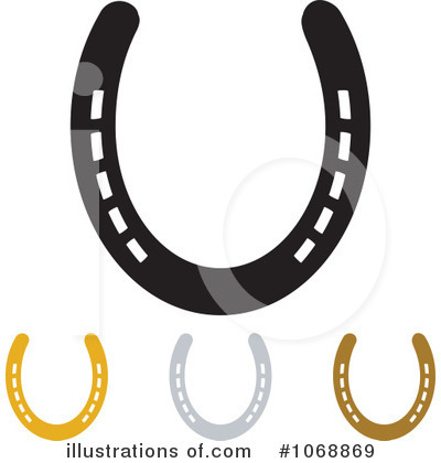 Royalty-Free (RF) Horseshoes Clipart Illustration by michaeltravers - Stock Sample #1068869