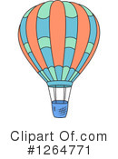 Hot Air Balloon Clipart #1264771 by Vector Tradition SM