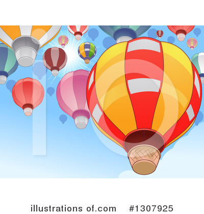 Royalty-Free (RF) Hot Air Balloon Clipart Illustration by BNP Design Studio - Stock Sample #1307925