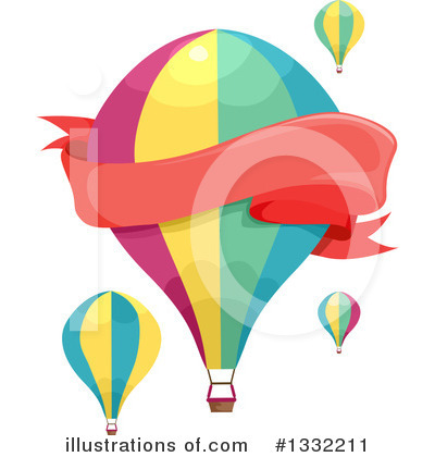 Royalty-Free (RF) Hot Air Balloon Clipart Illustration by BNP Design Studio - Stock Sample #1332211