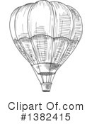 Hot Air Balloon Clipart #1382415 by Vector Tradition SM