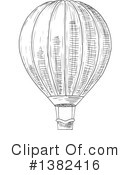Hot Air Balloon Clipart #1382416 by Vector Tradition SM