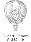Hot Air Balloon Clipart #1382419 by Vector Tradition SM
