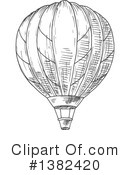 Hot Air Balloon Clipart #1382420 by Vector Tradition SM