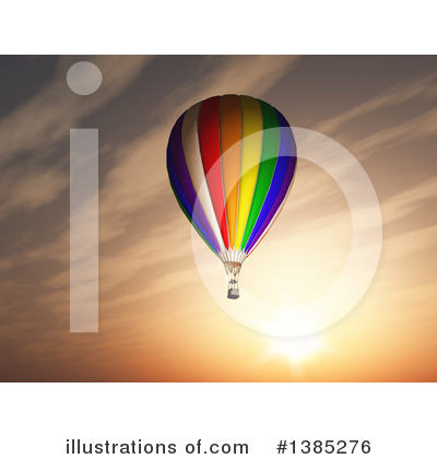 Hot Air Balloon Clipart #1385276 by KJ Pargeter