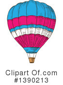 Hot Air Balloon Clipart #1390213 by Vector Tradition SM