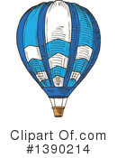 Hot Air Balloon Clipart #1390214 by Vector Tradition SM