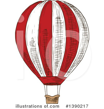Hot Air Balloons Clipart #1390217 by Vector Tradition SM