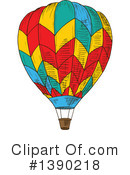 Hot Air Balloon Clipart #1390218 by Vector Tradition SM
