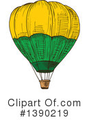 Hot Air Balloon Clipart #1390219 by Vector Tradition SM