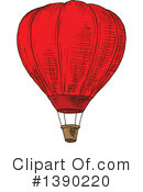 Hot Air Balloon Clipart #1390220 by Vector Tradition SM