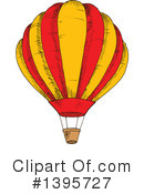 Hot Air Balloon Clipart #1395727 by Vector Tradition SM