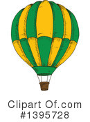 Hot Air Balloon Clipart #1395728 by Vector Tradition SM