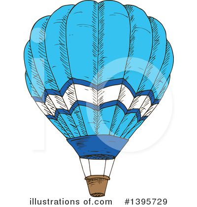 Hot Air Balloons Clipart #1395729 by Vector Tradition SM