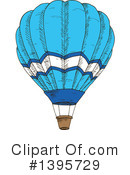 Hot Air Balloon Clipart #1395729 by Vector Tradition SM