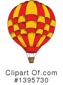 Hot Air Balloon Clipart #1395730 by Vector Tradition SM