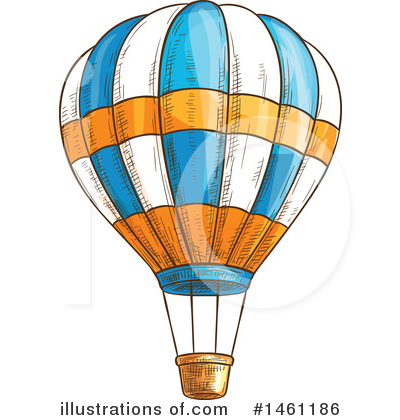 Hot Air Balloons Clipart #1461186 by Vector Tradition SM