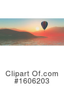 Hot Air Balloon Clipart #1606203 by KJ Pargeter