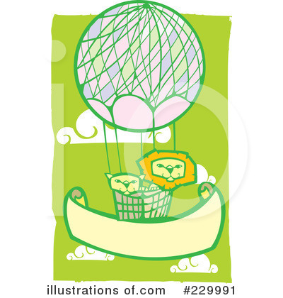 Royalty-Free (RF) Hot Air Balloon Clipart Illustration by xunantunich - Stock Sample #229991