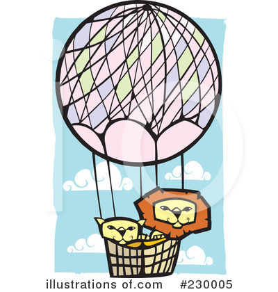 Royalty-Free (RF) Hot Air Balloon Clipart Illustration by xunantunich - Stock Sample #230005
