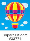 Hot Air Balloon Clipart #33774 by Alex Bannykh