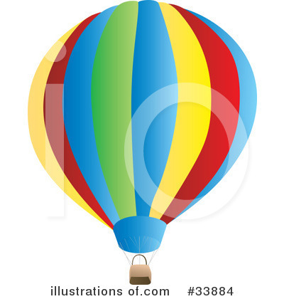 Royalty-Free (RF) Hot Air Balloon Clipart Illustration by Rasmussen Images - Stock Sample #33884