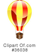Hot Air Balloon Clipart #36038 by AtStockIllustration