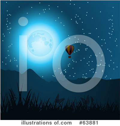 Royalty-Free (RF) Hot Air Balloon Clipart Illustration by elaineitalia - Stock Sample #63881