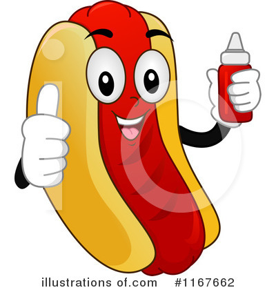 Royalty-Free (RF) Hot Dog Clipart Illustration by BNP Design Studio - Stock Sample #1167662