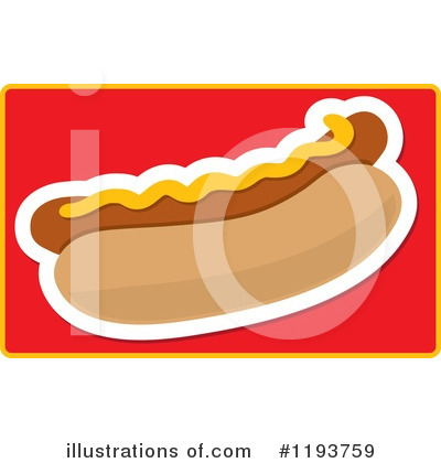 Hot Dog Clipart #1193759 by Maria Bell