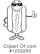 Hot Dog Clipart #1232260 by Hit Toon