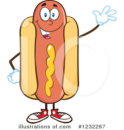 Royalty-Free (RF) Hot Dog Clipart Illustration by Hit Toon - Stock Sample #1232267
