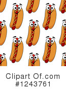 Hot Dog Clipart #1243761 by Vector Tradition SM
