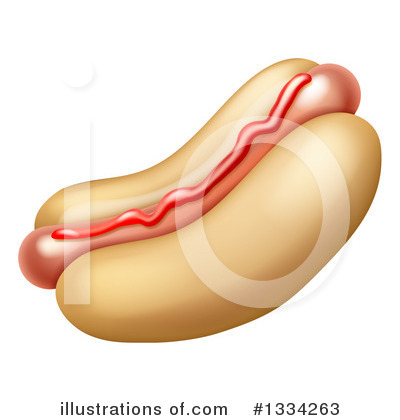 Hot Dog Clipart #1334263 by AtStockIllustration