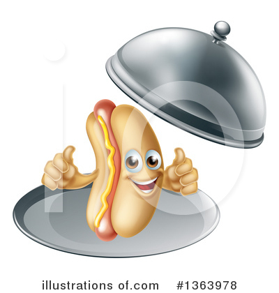 Royalty-Free (RF) Hot Dog Clipart Illustration by AtStockIllustration - Stock Sample #1363978