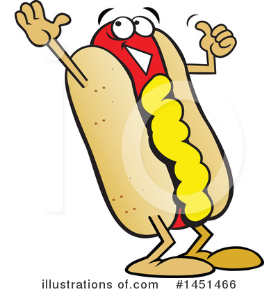Hot Dog Clipart #1451466 by Johnny Sajem