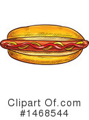 Hot Dog Clipart #1468544 by Vector Tradition SM