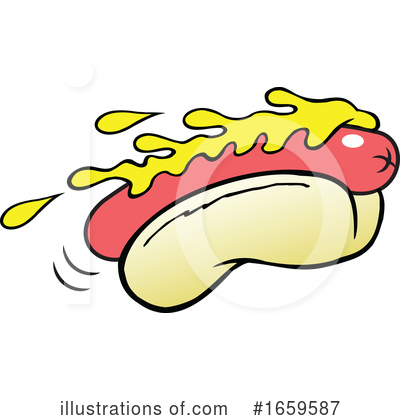 Hotdog Clipart #1659587 by Johnny Sajem