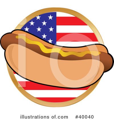 Hot Dog Clipart #40040 by Maria Bell