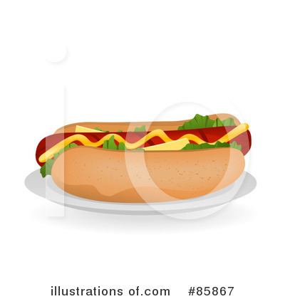 Royalty-Free (RF) Hot Dog Clipart Illustration by BNP Design Studio - Stock Sample #85867