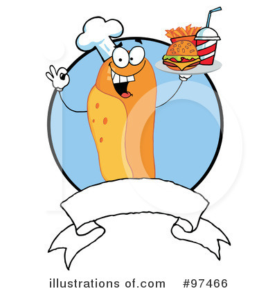 Royalty-Free (RF) Hot Dog Clipart Illustration by Hit Toon - Stock Sample #97466