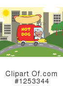 Hot Dog Vendor Clipart #1253344 by Hit Toon