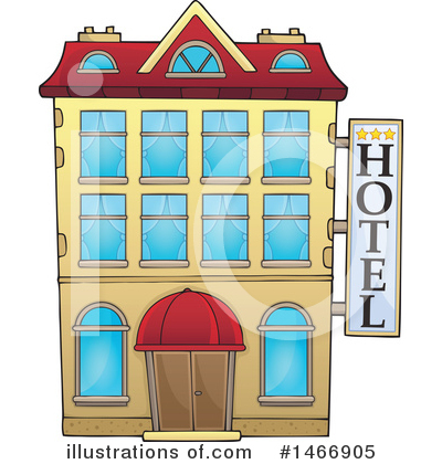 Royalty-Free (RF) Hotel Clipart Illustration by visekart - Stock Sample #1466905