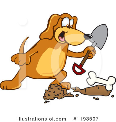 Royalty-Free (RF) Hound Dog Clipart Illustration by Mascot Junction - Stock Sample #1193507