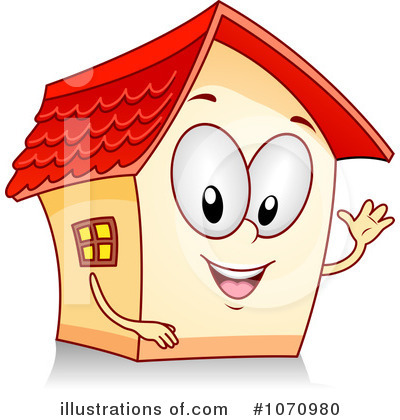Royalty-Free (RF) House Clipart Illustration by BNP Design Studio - Stock Sample #1070980
