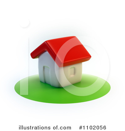 Royalty-Free (RF) House Clipart Illustration by Mopic - Stock Sample #1102056