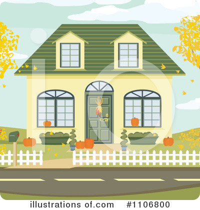 Royalty-Free (RF) House Clipart Illustration by Amanda Kate - Stock Sample #1106800