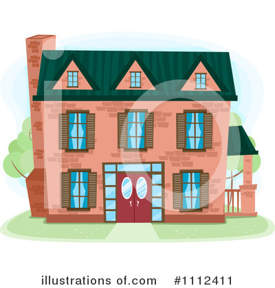 Royalty-Free (RF) House Clipart Illustration by BNP Design Studio - Stock Sample #1112411