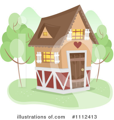 Royalty-Free (RF) House Clipart Illustration by BNP Design Studio - Stock Sample #1112413